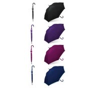 Wholesale - AUTOMATIC FASHION STICK UMBRELLA 4-ASST COLORS, UPC: 082815510622